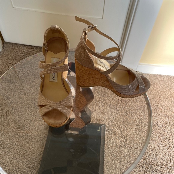 Jimmy Choo Wedge Sandals US Size 4 - Picture 3 of 7